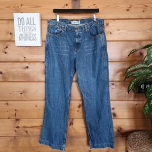 Oshkosh Vintage Jeans Loose Bootcut Blue Denim Light Wash High Waist Sz 16 X 32"